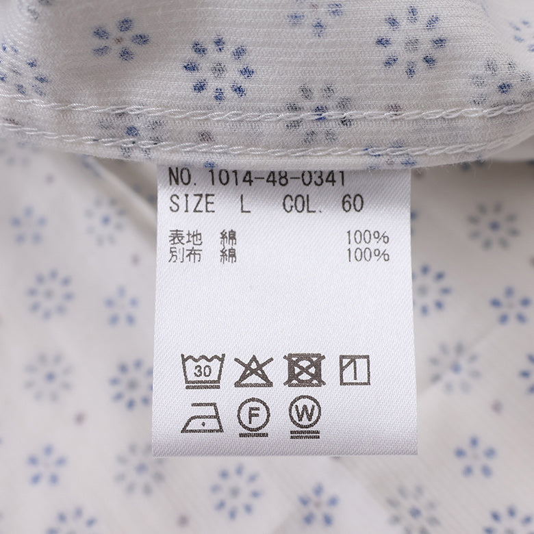 コーデュロイ総柄プリントシャツ【Made in Japan】