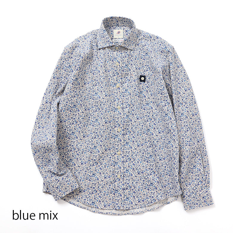 コーデュロイ総柄プリントシャツ【Made in Japan】