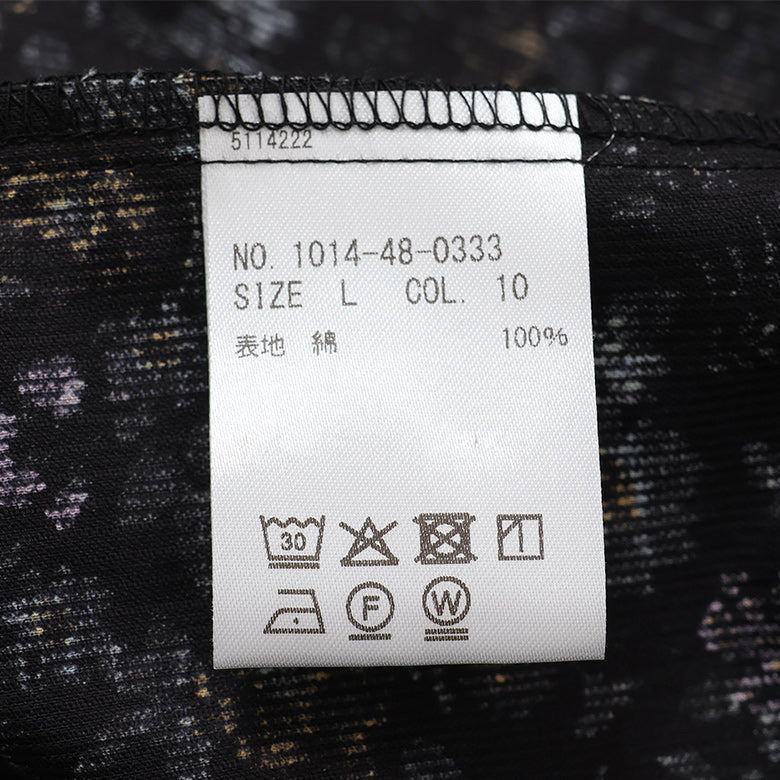 コーデュロイフラワープリントシャツ【Made in Japan】