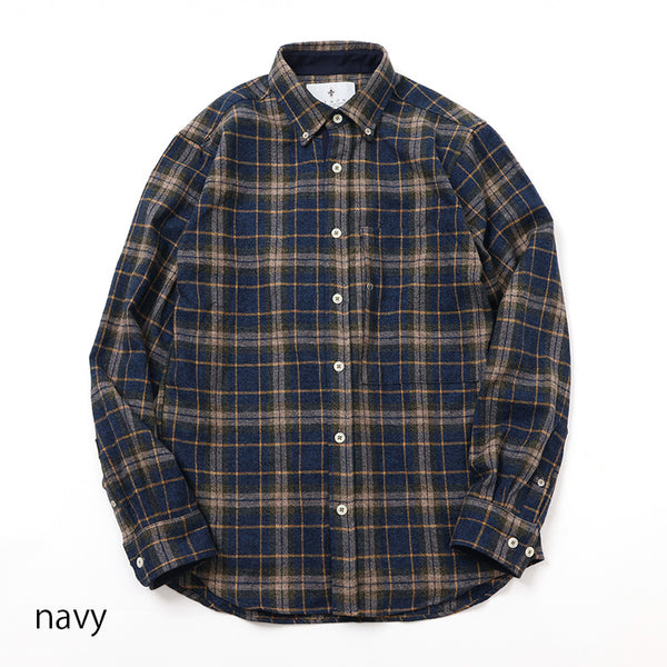 ソフトネルチェックシャツ【Made in Japan】