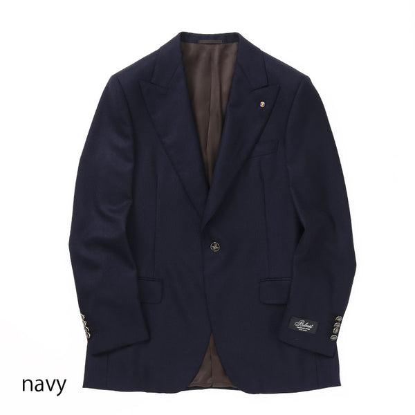 BELVEST Ⅰボタンピーク無地ジャケット【Made in Italy】