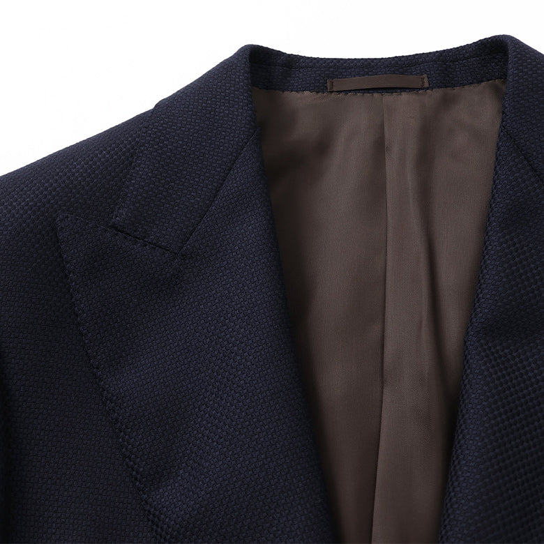 BELVEST Ⅰボタンピーク無地ジャケット【Made in Italy】