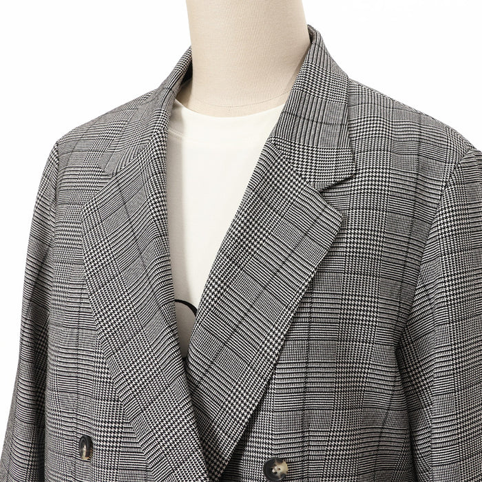 グレンチェックダブルジャケット – Mitsumine Online Shop