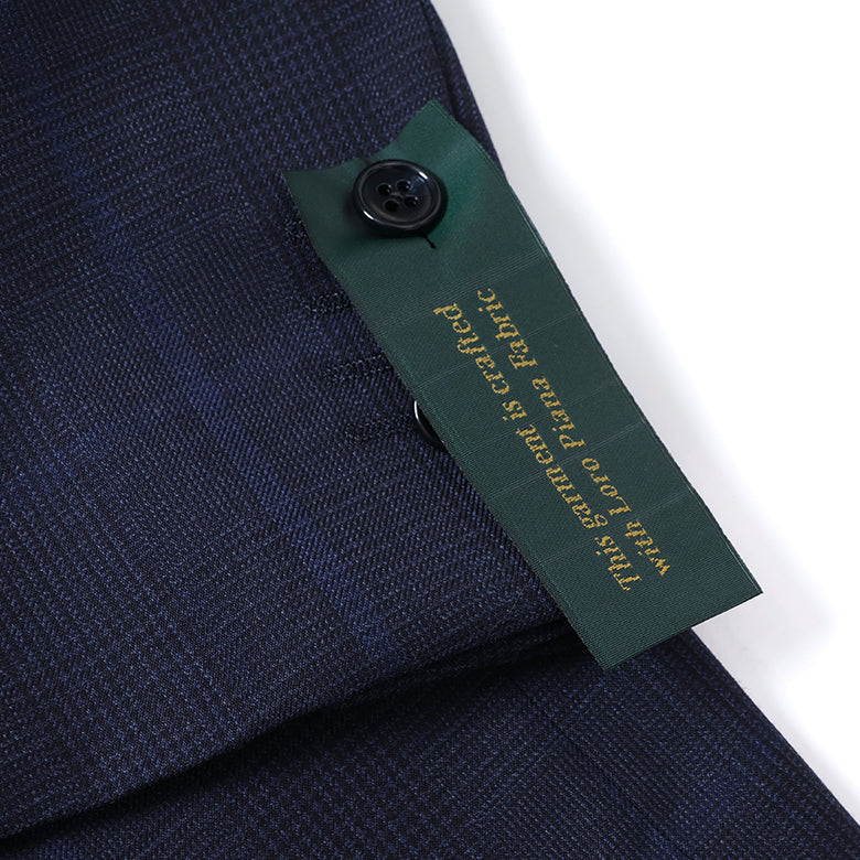 ロロピアーナストレッチチェックスーツ【Made in Japan】