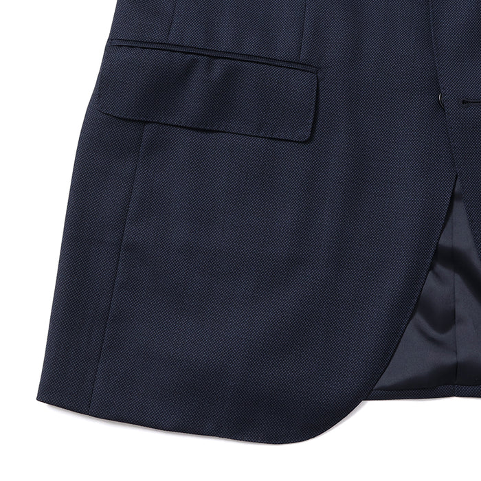 タリア・ディ・デルフィノ バーズアイ無地 スーツ【Made in Japan