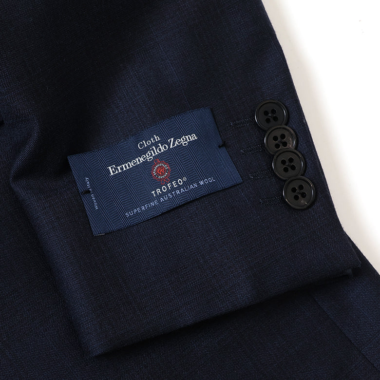 ゼニア”TROFEO”チェックスーツ【Made in Japan】
