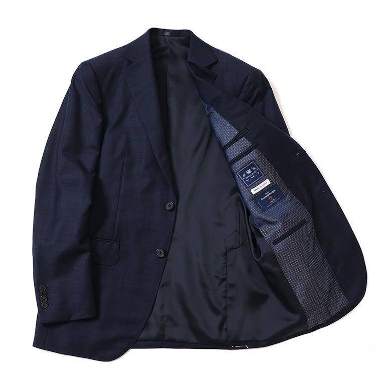 ゼニア”TROFEO”チェックスーツ【Made in Japan】