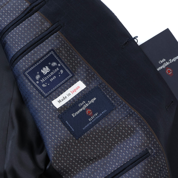 ゼニア”ELECTA”カラーストライプスーツ【Made in Japan】 – Mitsumine