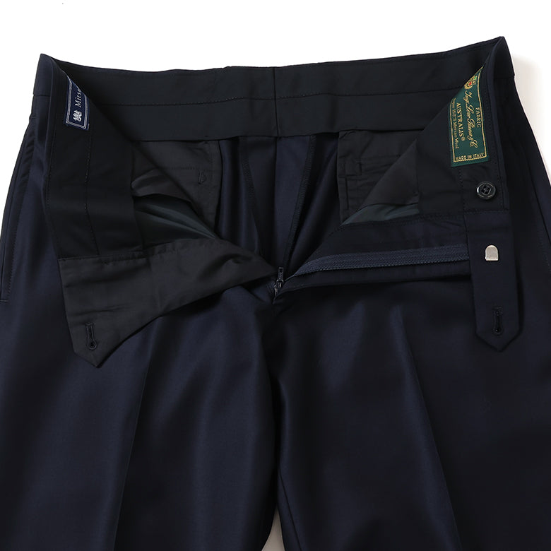 ロロピアーナ150’Sツイル無地スーツ【Made in Japan】
