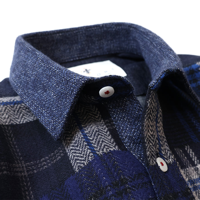 フロントパッチワークツイードシャツ【Made in Japan】 – Mitsumine