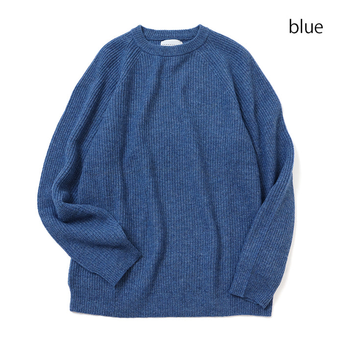 7G片畦ラグランクルーニット – Mitsumine Online Shop