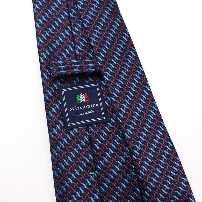 カラー幾何学ネクタイ【Made in Italy】