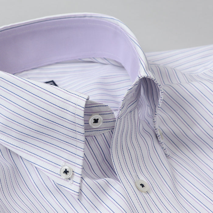 ストライプボタンダウン衿裏別布シャツ【Made in Japan】 – Mitsumine