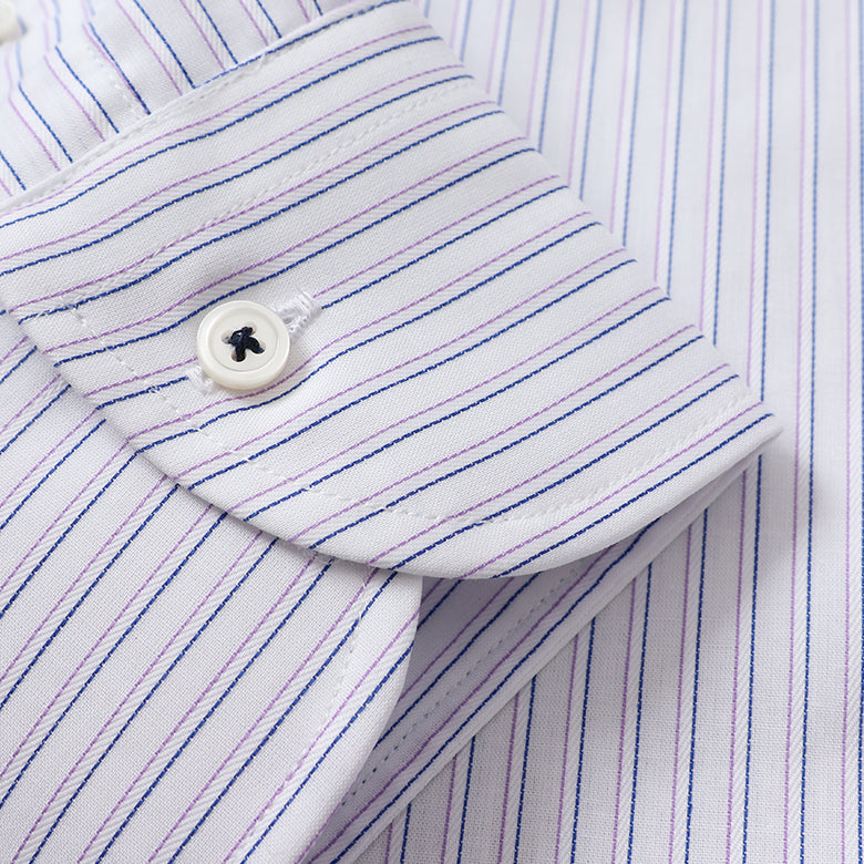 ストライプボタンダウン衿裏別布シャツ【Made in Japan】