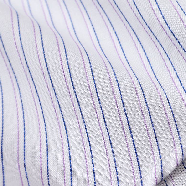 ストライプボタンダウン衿裏別布シャツ【Made in Japan】