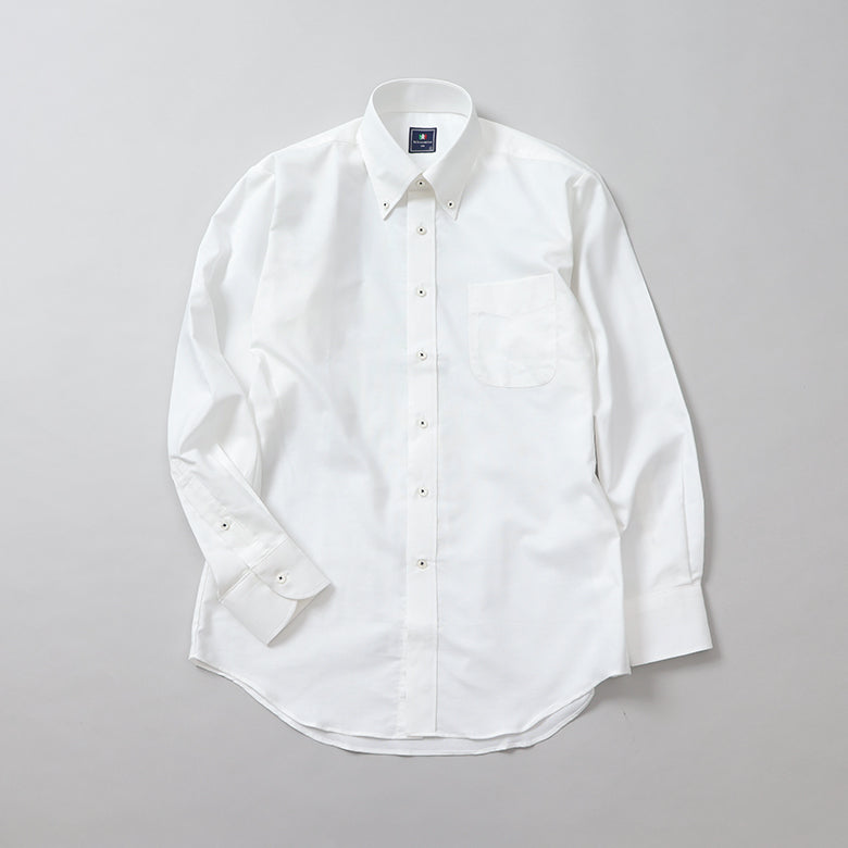 オックス無地ボタンダウンシャツ【Made in Japan】