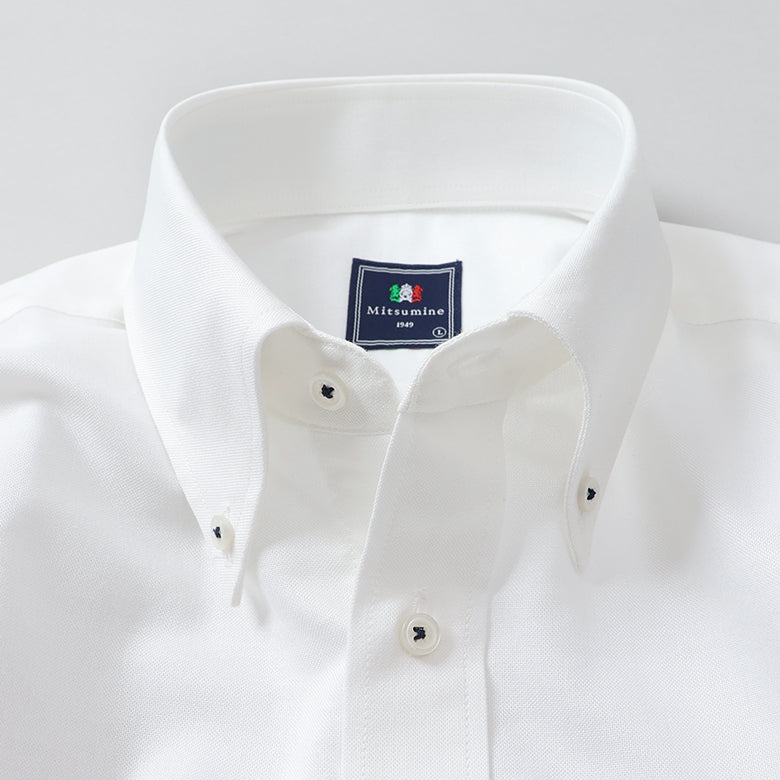 オックス無地ボタンダウンシャツ【Made in Japan】