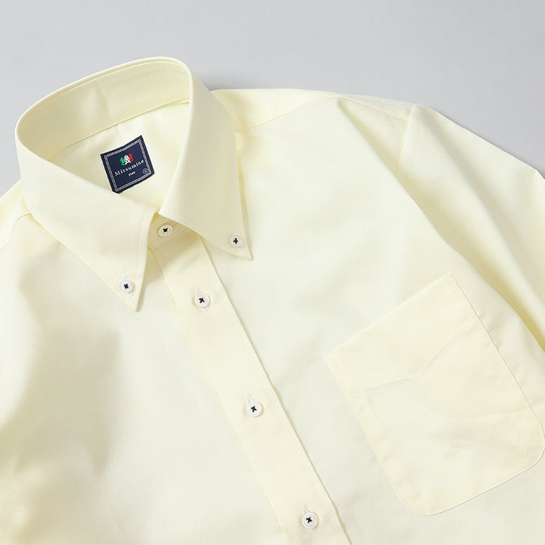 オックス無地ボタンダウンシャツ【Made in Japan】