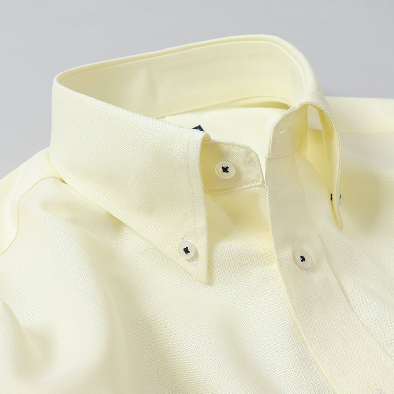 オックス無地ボタンダウンシャツ【Made in Japan】