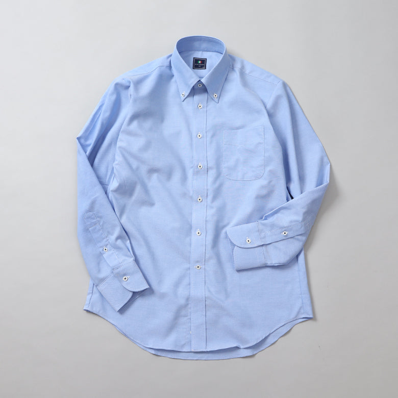 オックス無地ボタンダウンシャツ【Made in Japan】
