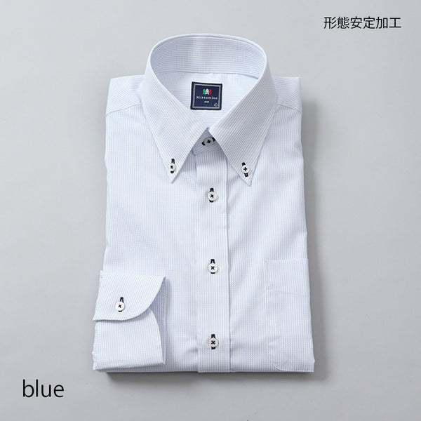 刺し子ボタンダウンシャツ【Made in Japan】