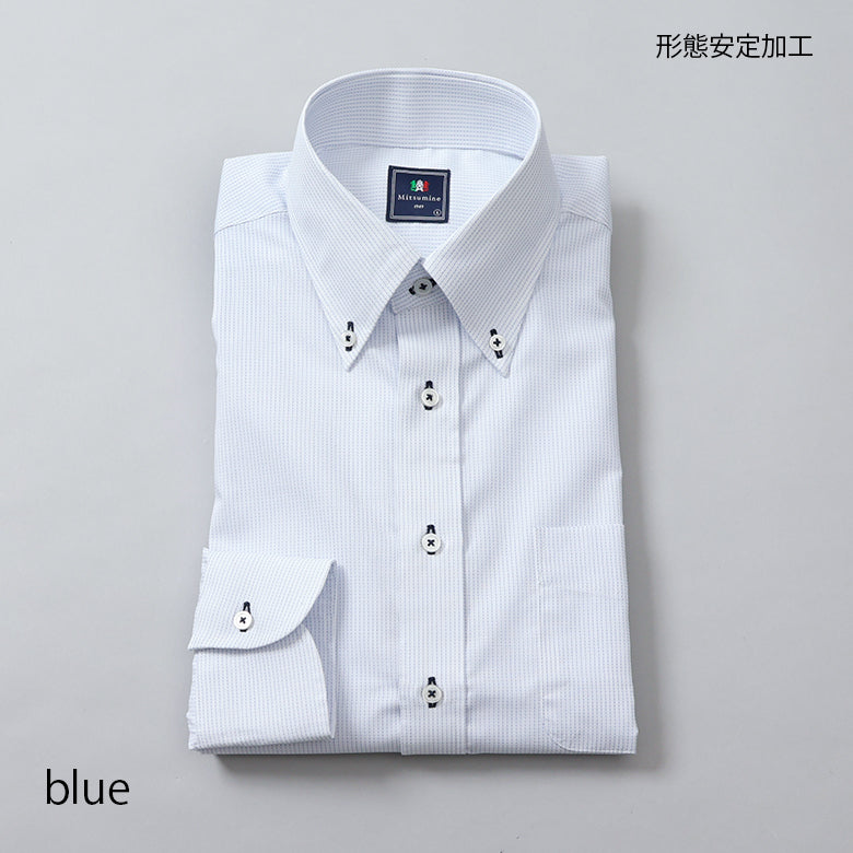 刺し子ボタンダウンシャツ【Made in Japan】