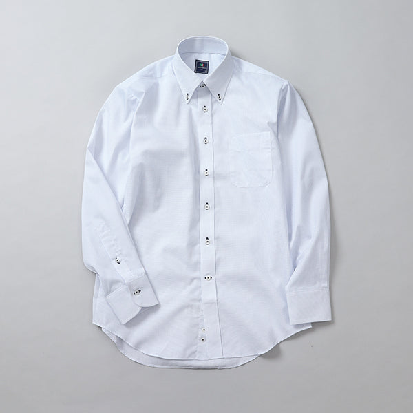 刺し子ボタンダウンシャツ【Made in Japan】