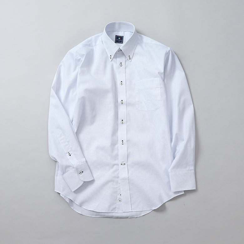 刺し子ボタンダウンシャツ【Made in Japan】