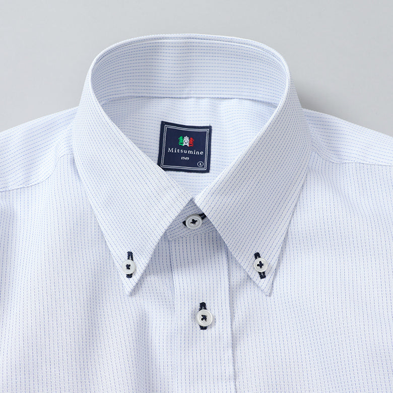 刺し子ボタンダウンシャツ【Made in Japan】