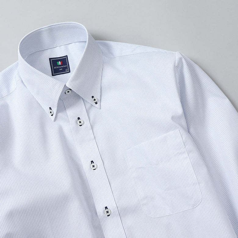 刺し子ボタンダウンシャツ【Made in Japan】