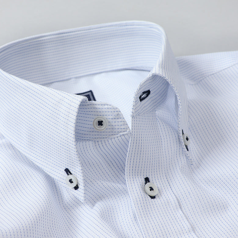 刺し子ボタンダウンシャツ【Made in Japan】