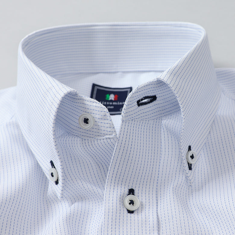 刺し子ボタンダウンシャツ【Made in Japan】