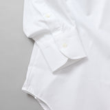 ツイル無地セミワイドシャツ【Made in Japan】