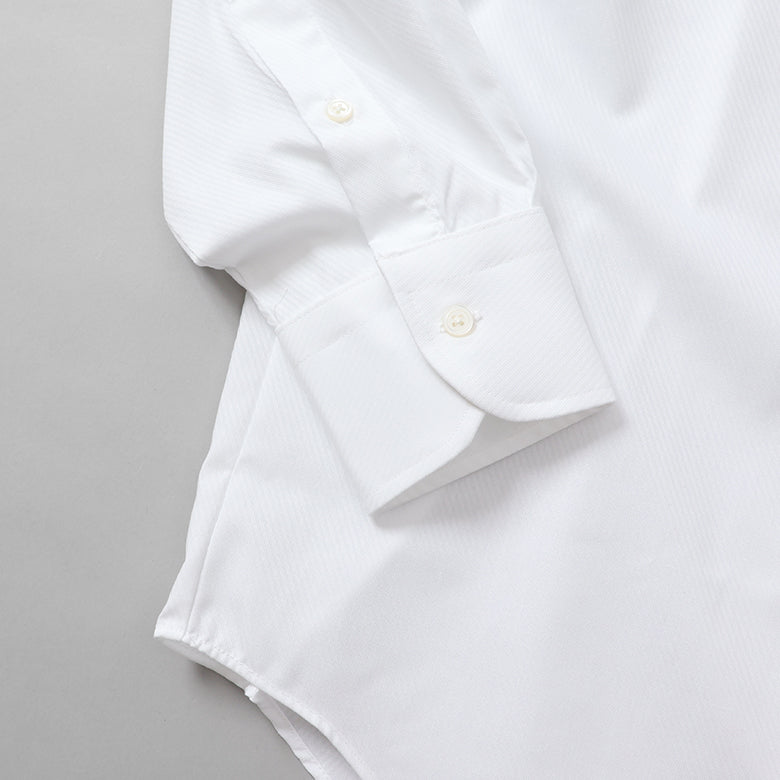 ツイル無地セミワイドシャツ【Made in Japan】