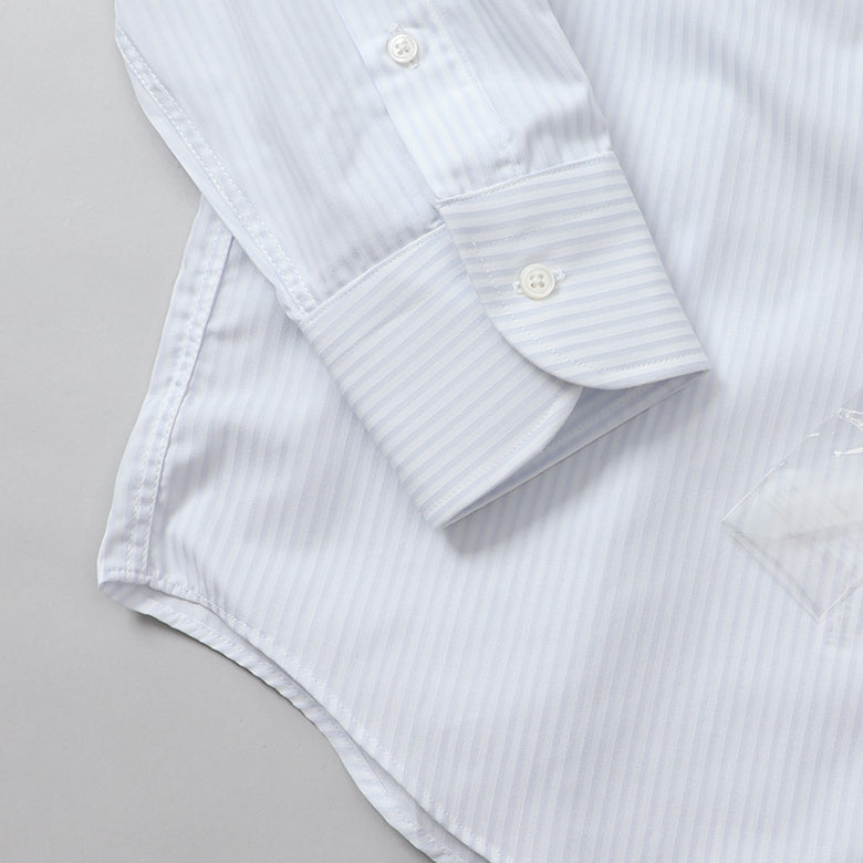 ストライプセミワイドシャツ【Made in Japan】