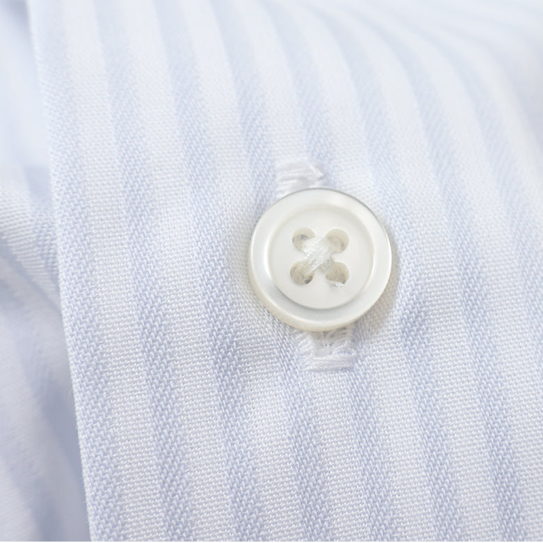 ストライプセミワイドシャツ【Made in Japan】