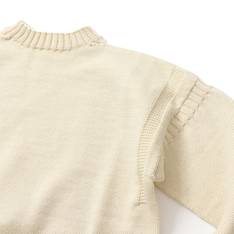 GUERNSEY WOOLLENS クルーネックニット【Made in GBR】