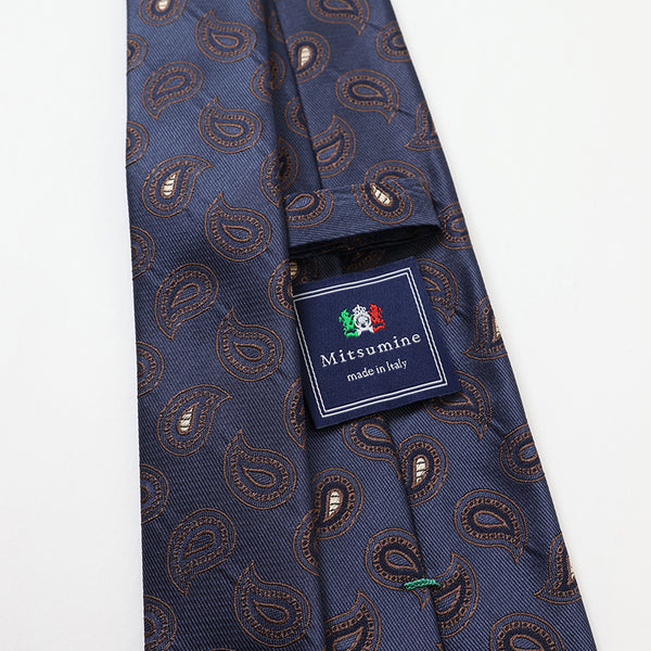 ミディアムペイズリーネクタイ【Made in Italy】