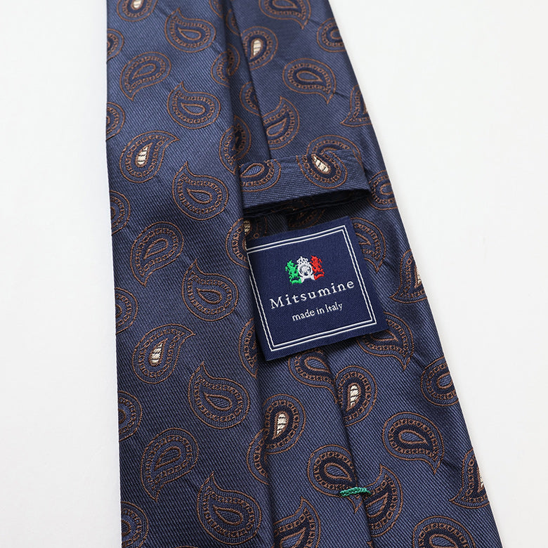 ミディアムペイズリーネクタイ【Made in Italy】