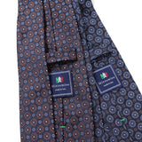 カラーフラワー小紋ネクタイ【Made in Italy】