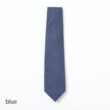 カラーステッチ小紋×ドットネクタイ【Made in Italy】