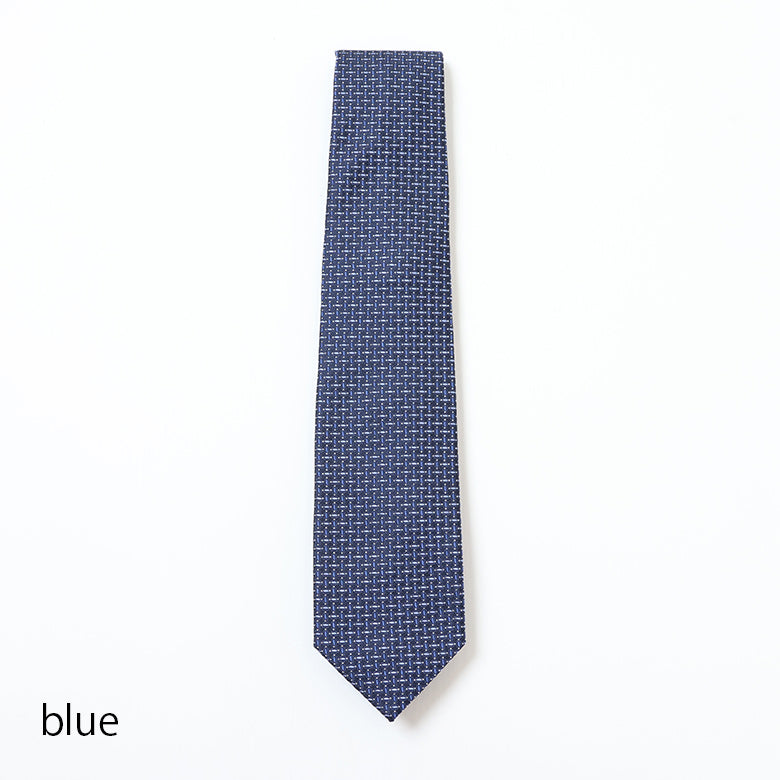 カラーステッチ小紋×ドットネクタイ【Made in Italy】