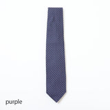 カラーステッチ小紋×ドットネクタイ【Made in Italy】