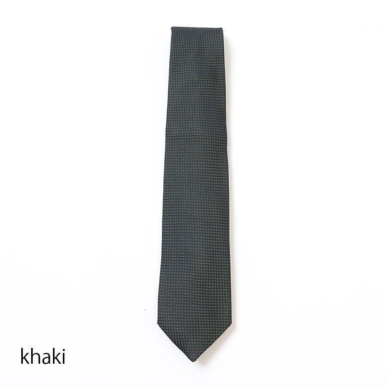 ソリッドジャガードネクタイ【Made in Italy】