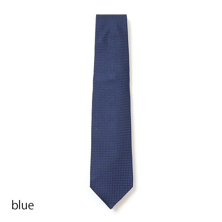 ソリッドジャガードネクタイ【Made in Italy】
