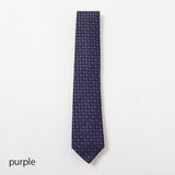 ミニスクエア小紋×ドットネクタイ【Made in Italy】