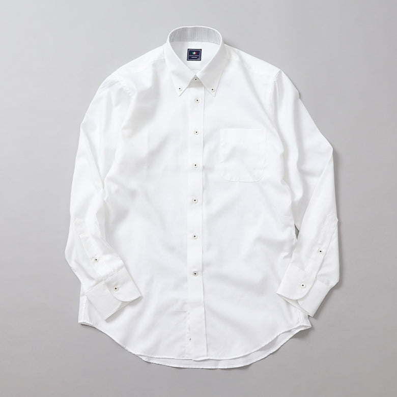 オックスボタンダウン襟裏別布シャツ【Made in Japan】