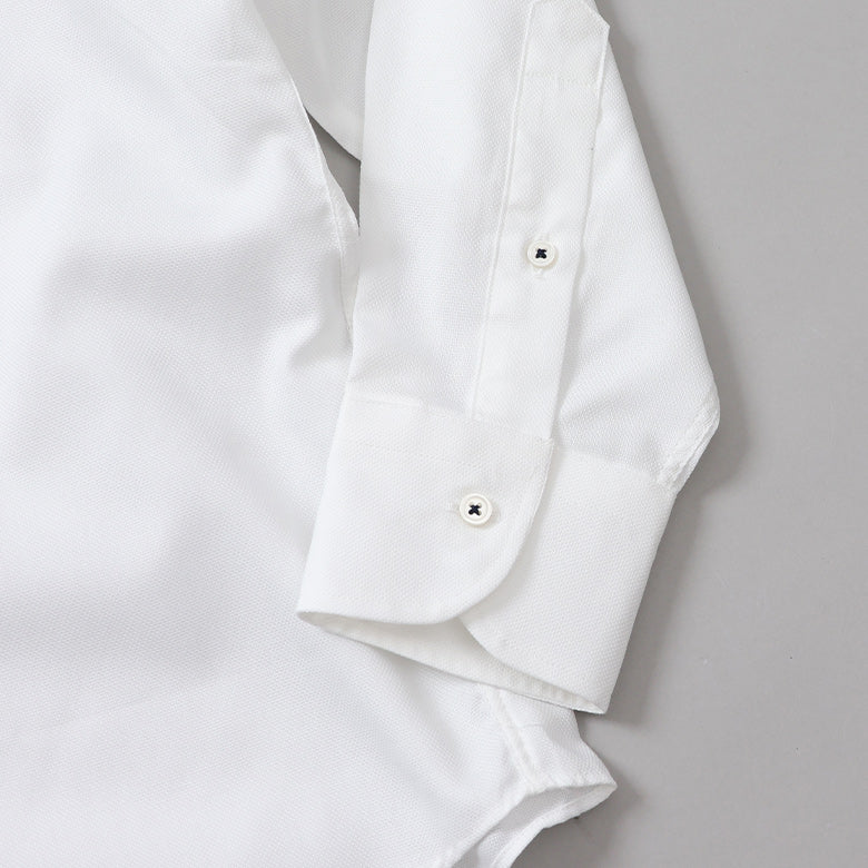 オックスボタンダウン襟裏別布シャツ【Made in Japan】