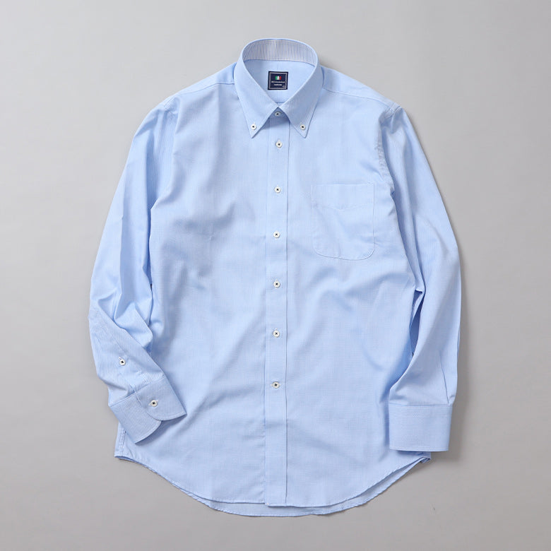 オックスボタンダウン襟裏別布シャツ【Made in Japan】