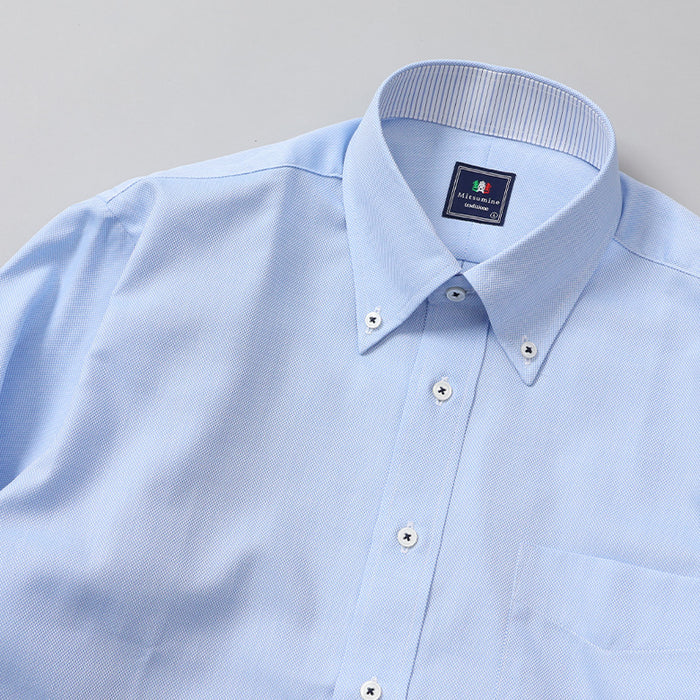 オックスボタンダウン襟裏別布シャツ【Made in Japan】 – Mitsumine